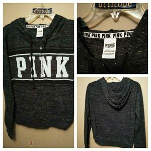 Pink Victoria's Secret sweatshirt size small gray